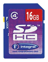 Карты памяти - Integral SDHC 16Gb Class 4