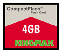 Карты памяти - Kingmax 4GB CompactFlash Card