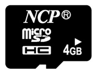 Карты памяти - NCP microSDHC Card 4GB class 2