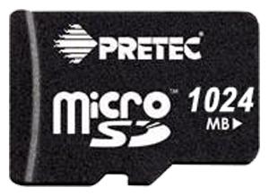 Карты памяти - Pretec microSD 1GB