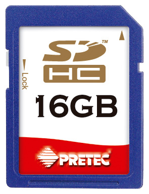 Карты памяти - Pretec SDHC 16Gb