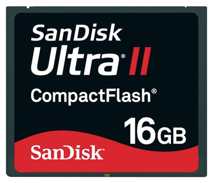 Карты памяти - Sandisk 16GB CompactFlash Card Ultra II