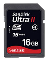 Карты памяти - Sandisk 16GB Ultra II SDHC Card