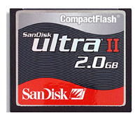 Карты памяти - Sandisk 2GB CompactFlash Card Ultra II