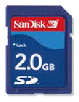 Карты памяти - Sandisk 2GB Secure Digital