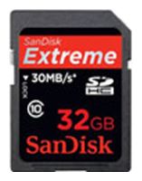 Карты памяти - Sandisk 32GB Extreme SDHC Class 10