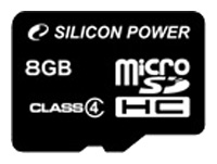 Карты памяти - Silicon Power microSDHC 8GB Class 4