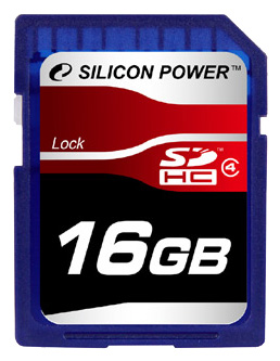 Карты памяти - Silicon Power SDHC Card 16GB Class 4