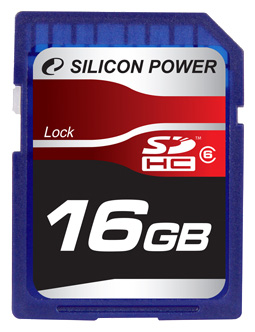 Карты памяти - Silicon Power SDHC Card 16GB Class 6