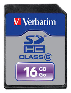 Карты памяти - Verbatim SDHC Class 6 16GB
