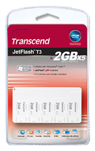 USB Flash drive - Transcend JetFlash T3 2Gb x 5